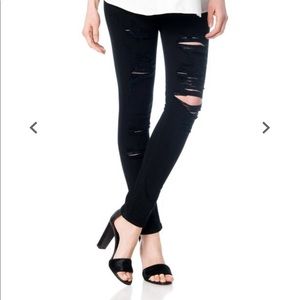 Straight leg pregnancy jeans